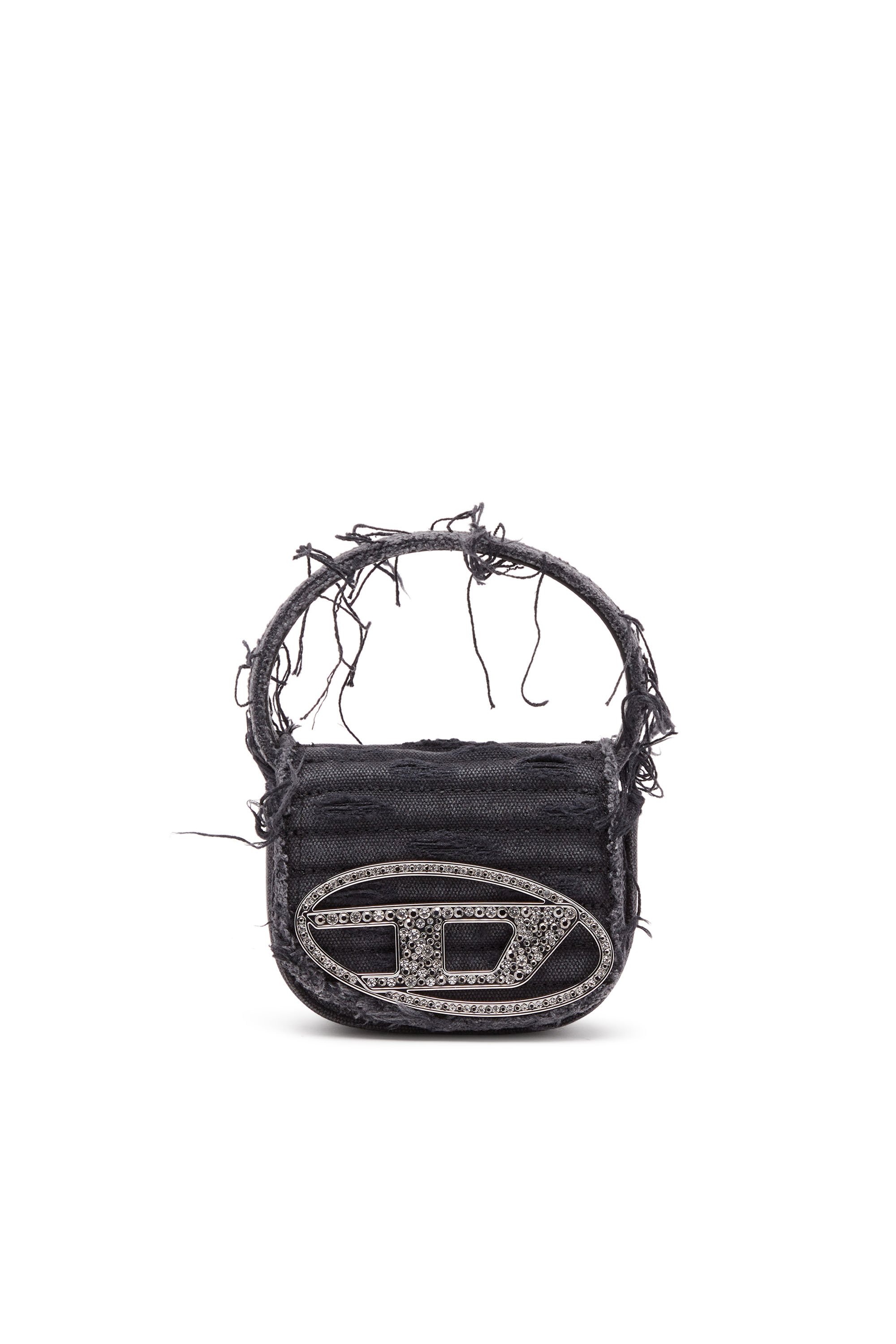 Diesel - 1DR XS, Damen 1DR XS-Ikonische Mini-Tasche aus Canvas und Leder in Schwarz - 1