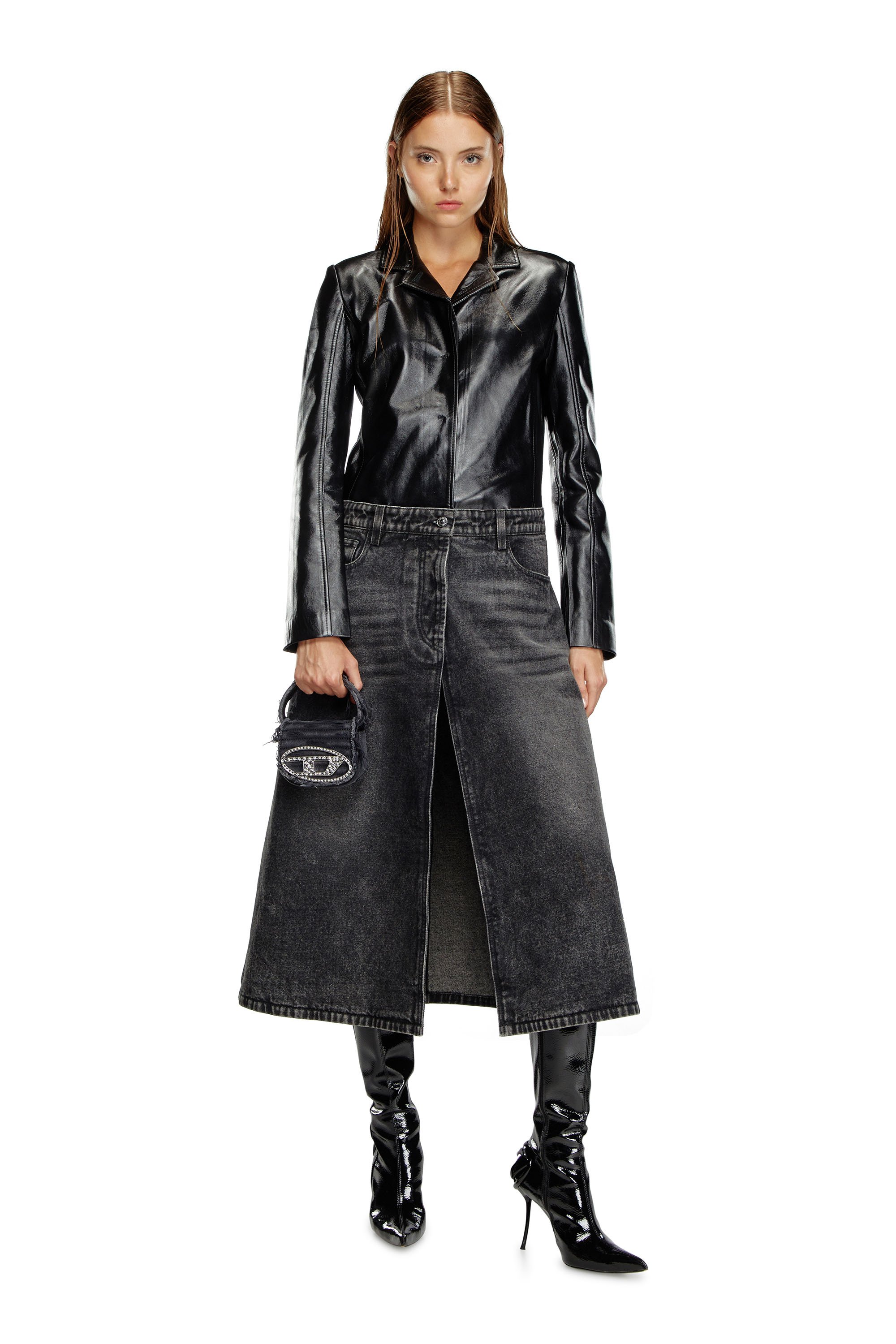 Diesel - 1DR XS, Damen 1DR XS-Ikonische Mini-Tasche aus Canvas und Leder in Schwarz - 2