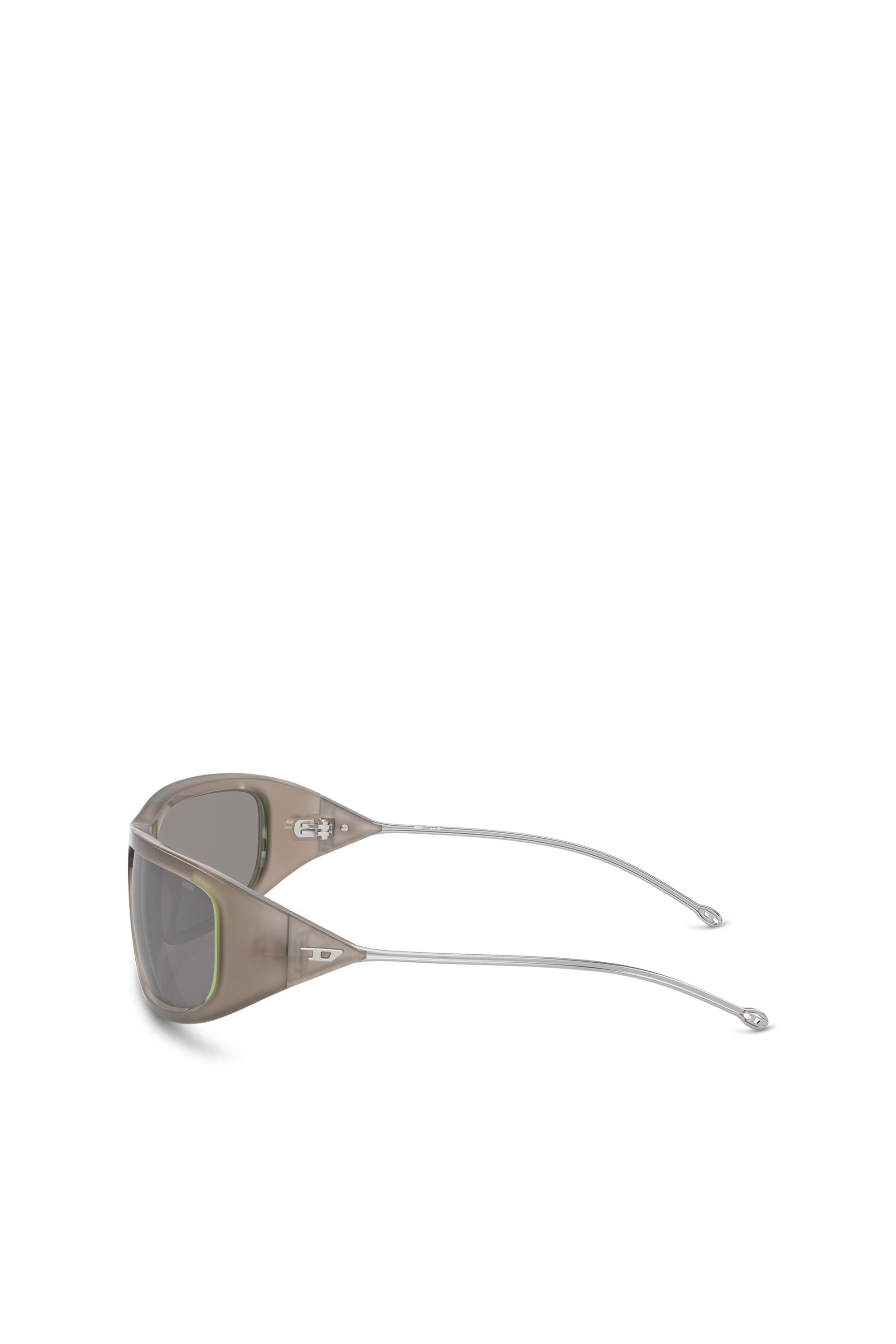 Diesel - 0DL3001 SIZE 61, Unisex Wraparound-Stil Brille in Grau - 3