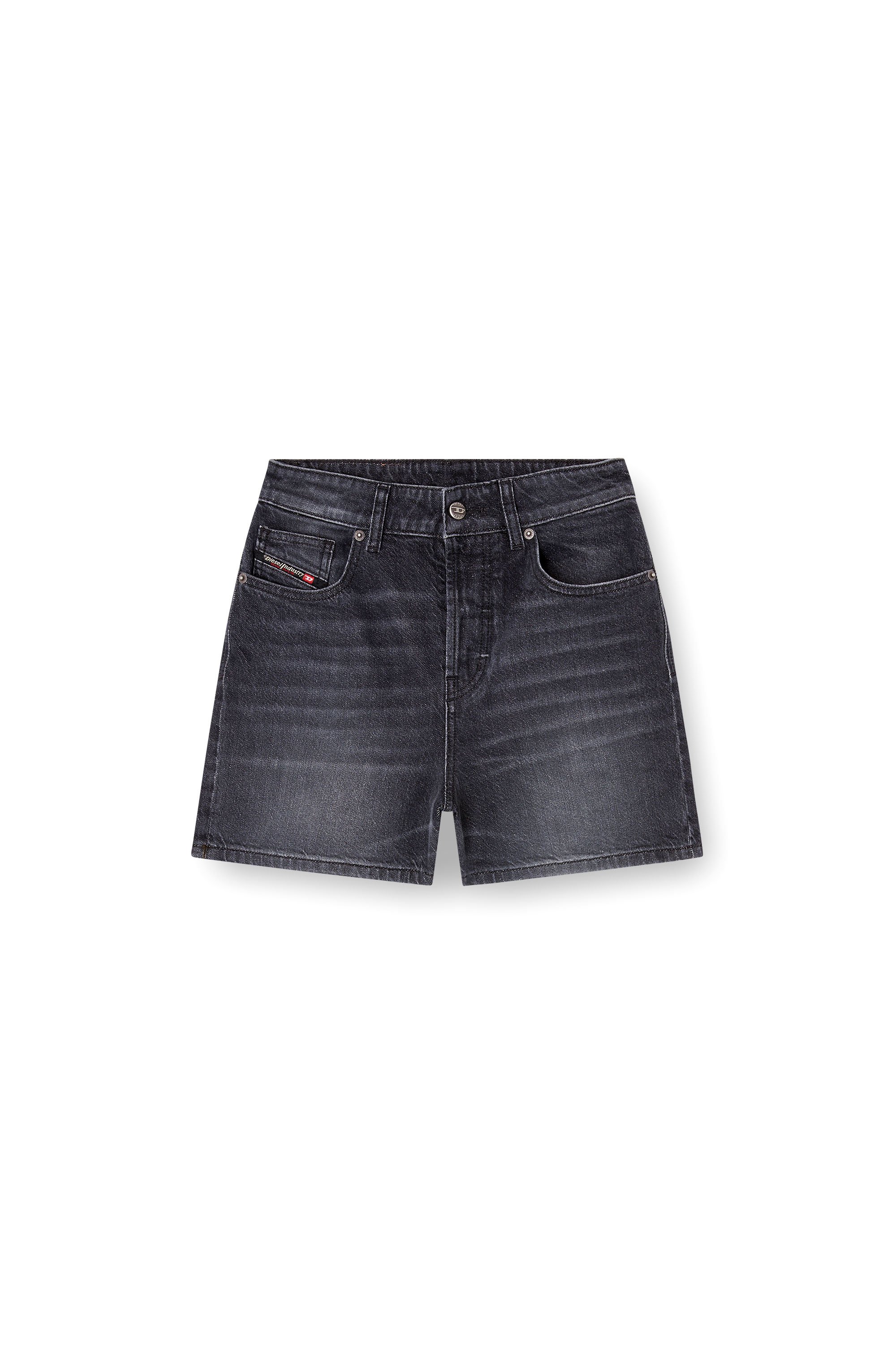 Diesel - DE-JIRO, Damen Shorts aus Denim in Schwarz - 3