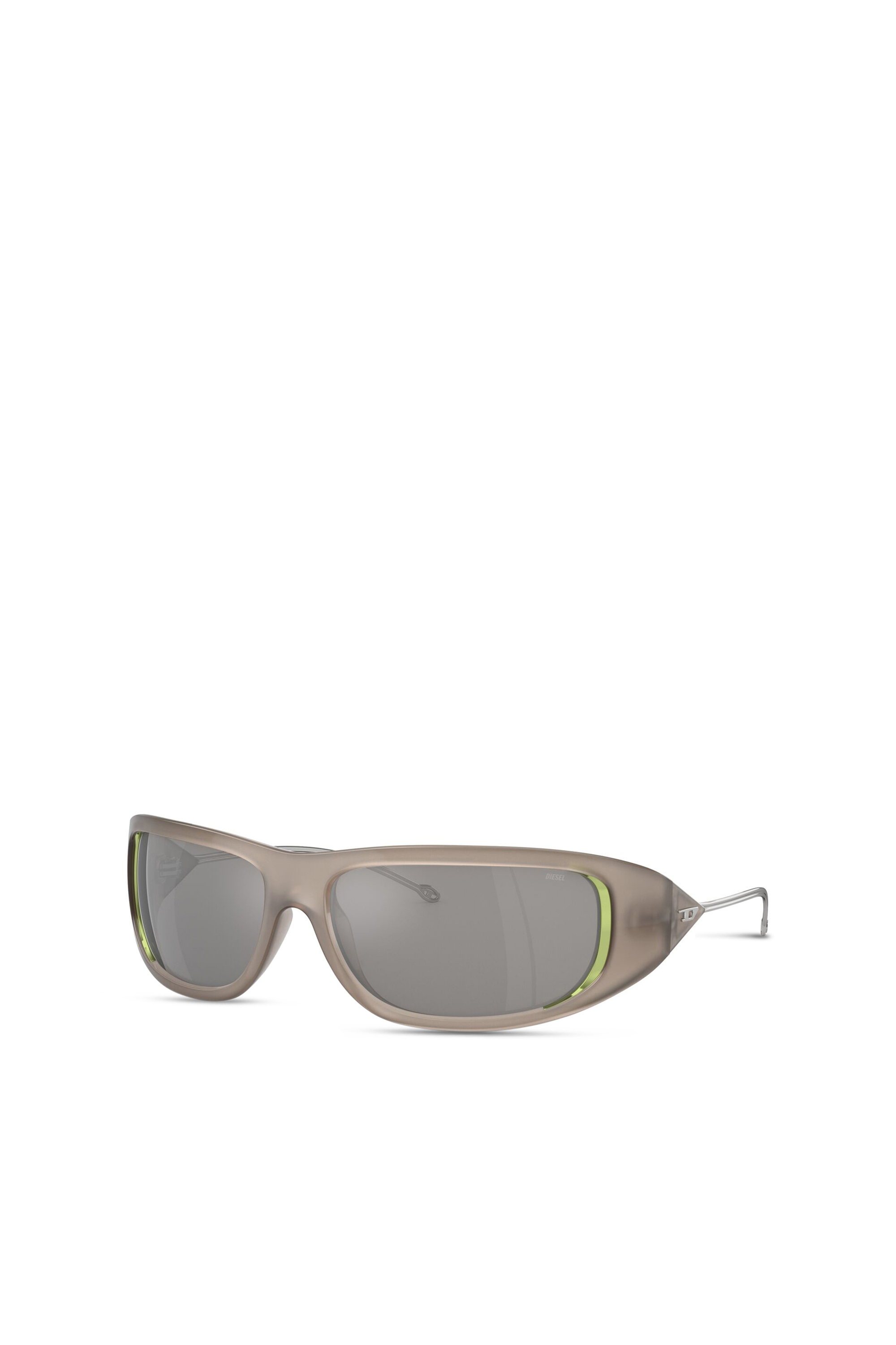 Diesel - 0DL3001 SIZE 61, Unisex Wraparound-Stil Brille in Grau - 1